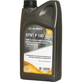 Huile de synthèse P100 "spéciale compresseurs" type ISO VG 100 - 2L Lacmé