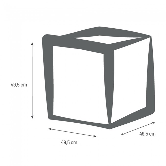 Pot carré Volcania - 50 cm - 57 litres - 13728.jpg EDA PLASTIQUES