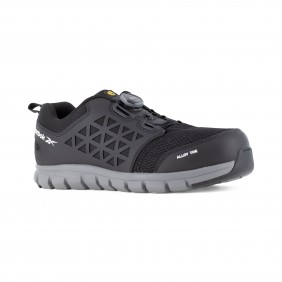 Baskets de sécurité avec laçage BOA EXCEL LIGHT S1P SRC ESD – gris et noir Reebok