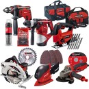 Pack 6 machines filaires + consommables + sacs de transport EINHELL