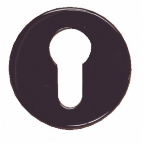 Rosaces clé I pour cylindre - nylon - noir RAL 9005 - ZD NORMBAU