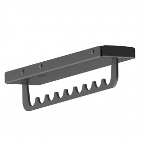 Porte cintres extractible CHIC - fixation sous tablette - anthracite MENAGE CONFORT