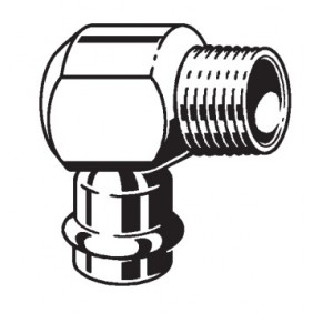 Coude 90° femelle à sertir femelle à visser VIEGA
