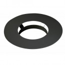 Rosace de finition - pour conduit Duoten - laquée noir TEN