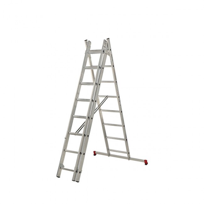 Echelle transformable 3 plans - 3x8 échelons - hauteur de travail 4,81m - Bricozor 3.jpg ESCALUX