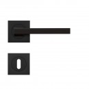 Poignées de porte sur rosaces carrées ER 58Q Boston - noir mat KARCHER DESIGN