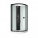 Cabine de douche 1/4 de rond noire 85 cm - verre transparent - Essentiel