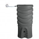 Récupérateur d'eau gris + kit collecteur - 550 litres - Recup'O EDA PLASTIQUES