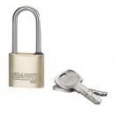 Cadenas à clé en laiton monobloc avec anse inox - MACH.3 T2 FTH THIRARD
