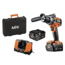 Perceuse à percussion Brushless 18V + 2 batteries 5Ah + coffret - BSB18C2BL-502C AEG Powertools