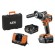 Perceuse à percussion Brushless 18V + 2 batteries 5Ah + coffret - BSB18C2BL-502C