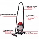 Aspirateur eau et poussières - 30L - puissance 950W - TC-VC 3055 S 2.jpeg EINHELL