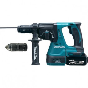 Marteau perforateur burineur sans fil SDS+ LXT® - 18V - 5 Ah - DHR243RTJ MAKITA