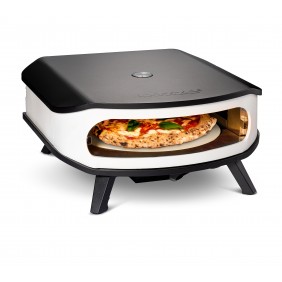 Four à pizza gaz 17" 8,0kW avec pierre rotative et thermomètre intégré COZZE