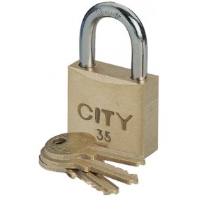 Cadenas à clé - s'entrouvrant sur numéro de suivi - acier cémenté - 2 clés ISEO CITY