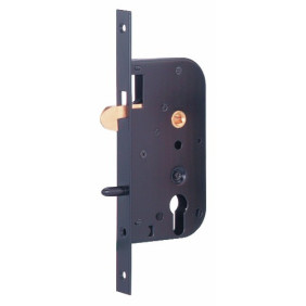 Serrure de porte coulissante - têtières bouts carrés - axe 50 mm FTH THIRARD