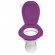 Lunette et abattant WC clipsable - Violet