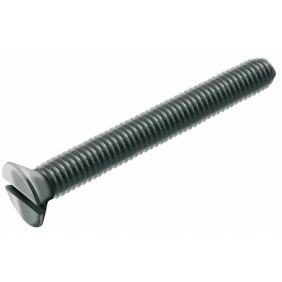 100 Vis Inox A2 Tête Fraisée Fendue M5 X 8mm – Filetage Complet, Sans Marque