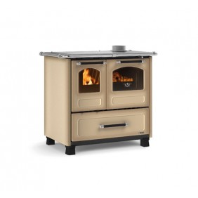 Cuisinière à bois - 7,5 kW - four de 41 L - Cappuccino - Family 4,5 LA NORDICA EXTRAFLAME