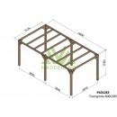 Pergola autoportante en bois lamellé-collé Fuengirola 6x3x2,5m-PL01263.jpg MADERLAND