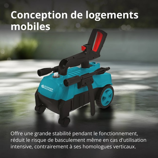 Nettoyeur haute pression 1600W - 130 bar - KS PW130H - Bricozor 3.jpeg KONNER & SOHNEN