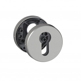 Rosace ronde pour poignée de porte - en inox 202 - LC VACHETTE
