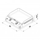 Plancha gaz 2 brûleurs 60cm Gris Cargo - Fusion 60 - Bricozor 4.jpg ENO