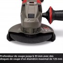 Meuleuse d’angle sans fil - TE-AG 18:125-2 Li (1x4,0 Ah) - Power X-Change - Bricozor 7.jpeg EINHELL