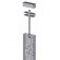 Kit points haut et bas pour serrure bandeau en applique axe 50 mm
