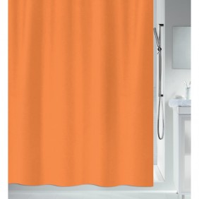 Rideau de douche - 180 x 180 cm - Orange Clair - Polyester - PRIMO SPIRELLA