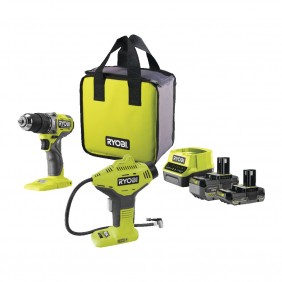 Pack perceuse à percussion sans fil 18V ONE+™ + compresseur 18V ONE+™ - RPD18BL1-242SPI RYOBI