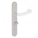 Plaques pour poignées de porte - nylon - ZL 92 - gris NORMBAU