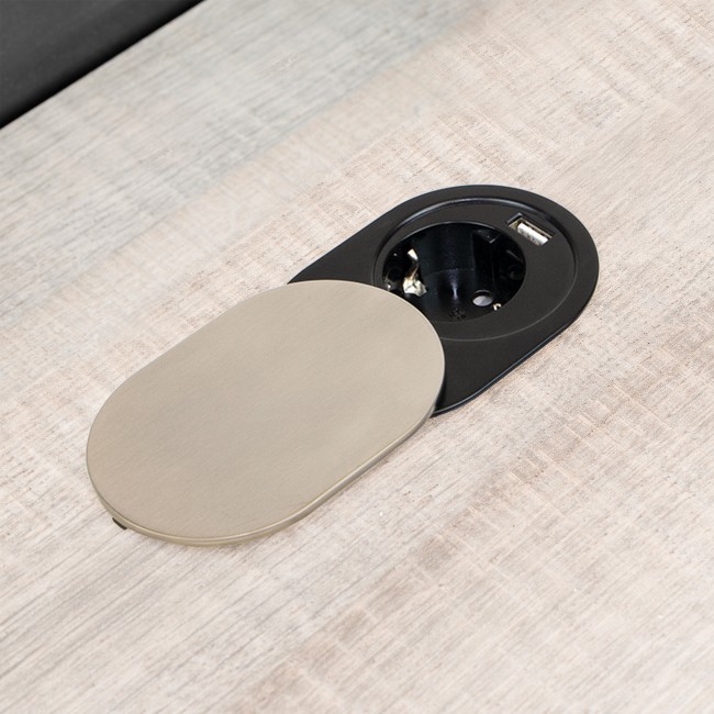 Multiprises à encastrer - avec couvercle - 2 prises - Vertikal Flat 60 - Bricozor 1.jpg EMUCA