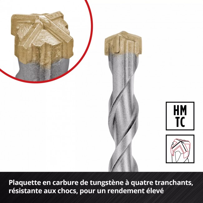 Pack de 7 forets SDS Plus - diamètre 6:8:10:12:14 mm 4.jpeg EINHELL
