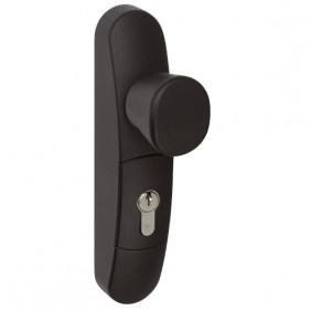 Poignée bouton tournant pour serrure antipanique - EN 3300 noir JPM