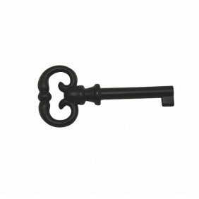 Clé de meuble à l'anglaise 1250 en zamak laqué fer noir CADAP