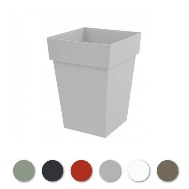 Pot carré - contenance 51 litres - Toscane 13628 EDA PLASTIQUES