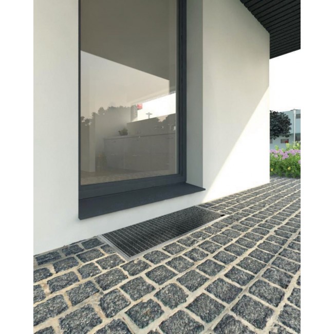 Courette d'aération complète - avec grilles - 40x40cm ACO