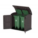 Garbage Box Shed Arch 1200L-Woodgrain - D Brown- with Bin.187.jpeg DURAMAX