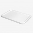 Couvercle pour bacs gerbables en plastique blanc GILAC