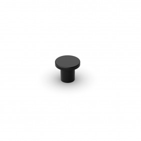 Bouton de meuble rond Tonala - noir mat - H 21 mm - D 24 mm - par 4 HETTICH