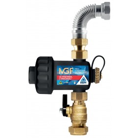 Filtre séparateur magnétique compact MGF 3/4" sous chaudière murale RBM