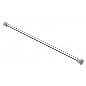 Barre de penderie téléscopique en acier chromé - 750-1150 mm AMBOS