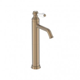 Mitigeur de lavabo réhaussé rétro - bronze - Louise JACOB DELAFON
