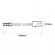 Câble d'alimentation pour REEL - 5mm 24V - longueur 3m