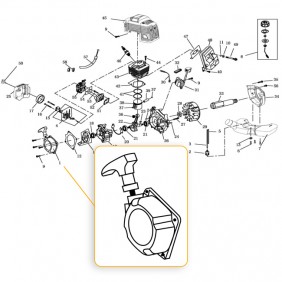 Lanceur pour motopompe auto-amorçante 2 temps - GPUMP 40 CAMPEON
