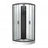 Cabine de douche 1/4 rond 85 cm noir mat Pepper 3 - portes coulissantes