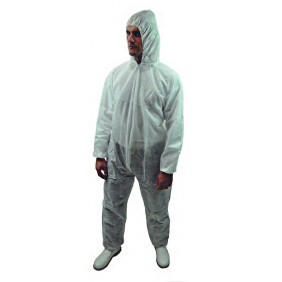 Combinaison jetable en PP 40 gr/m² à capuche - extrémités élastiquées Weesafe