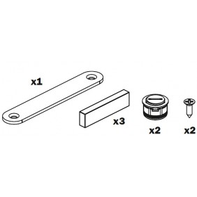 Kit de fermeture pour porte haute de meuble - système Folder SALICE