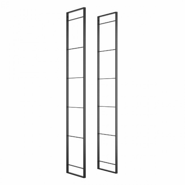 Structure pour étagère - montants acier laqué noir - 1790 mm - Lader - Bricozor.jpg EMUCA